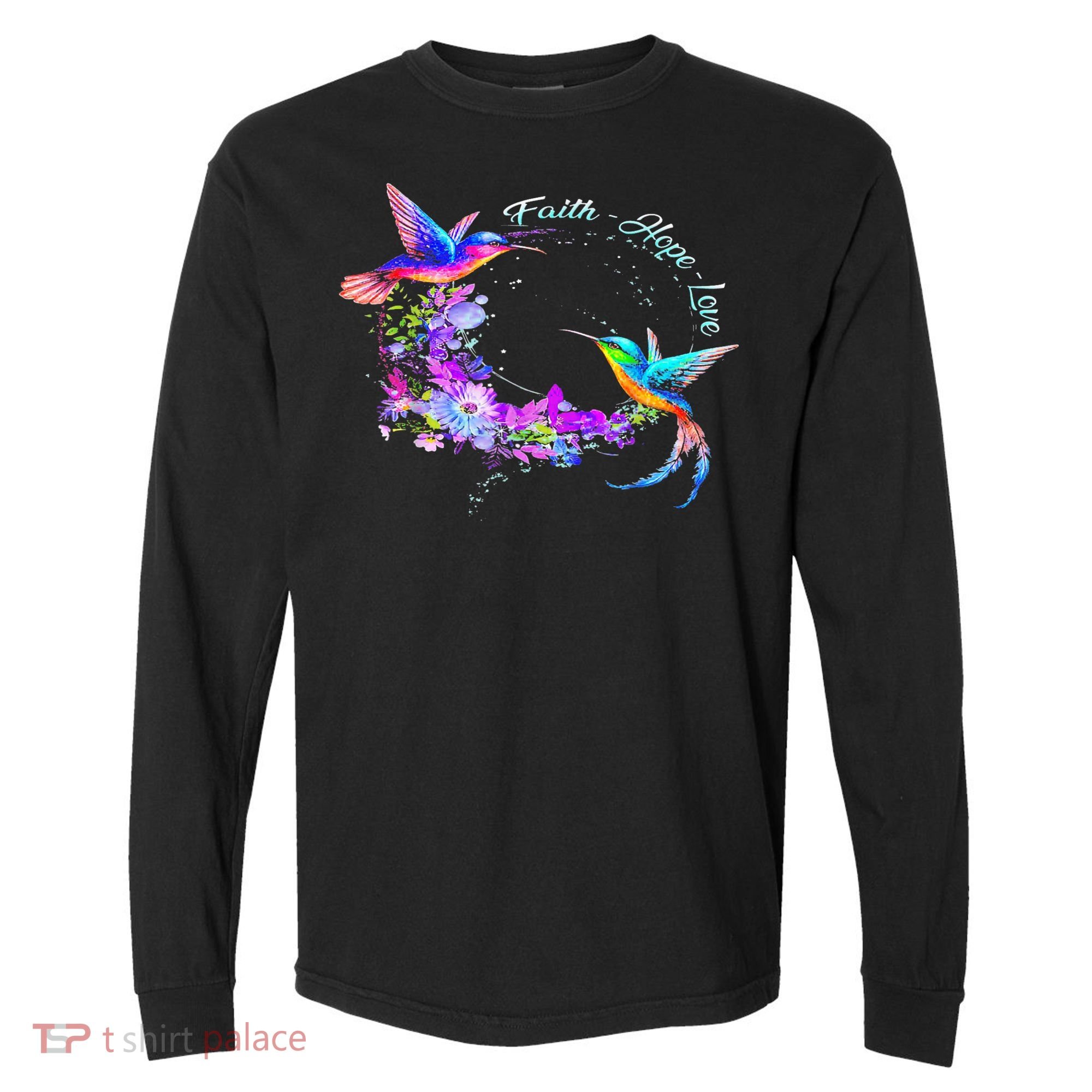 Hummingbird Bird Tree Beautiful Nature Spirit Comfort Colors Heavyweight Long Sleeve T-Shirt