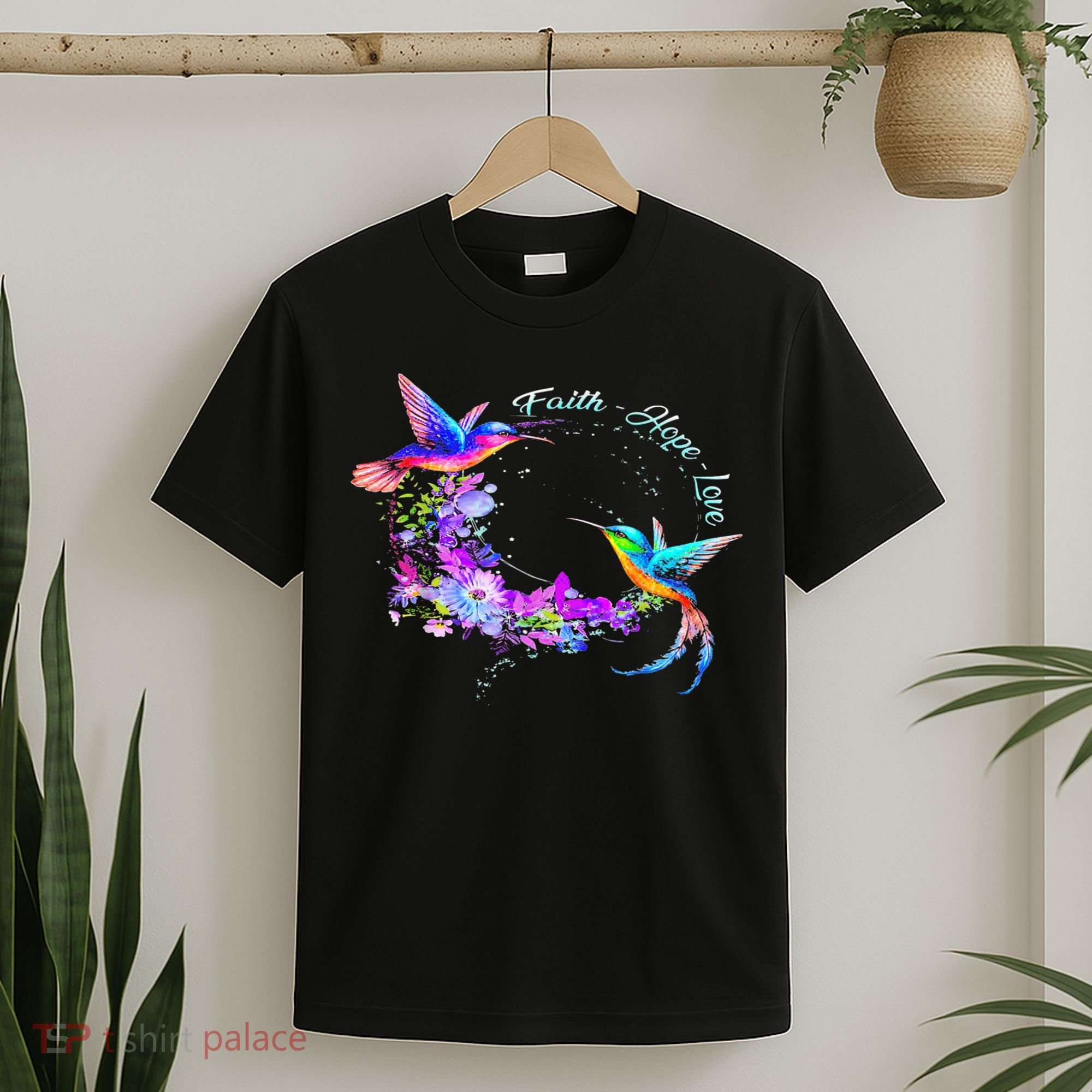Hummingbird Bird Tree Beautiful Nature Spirit T-Shirt