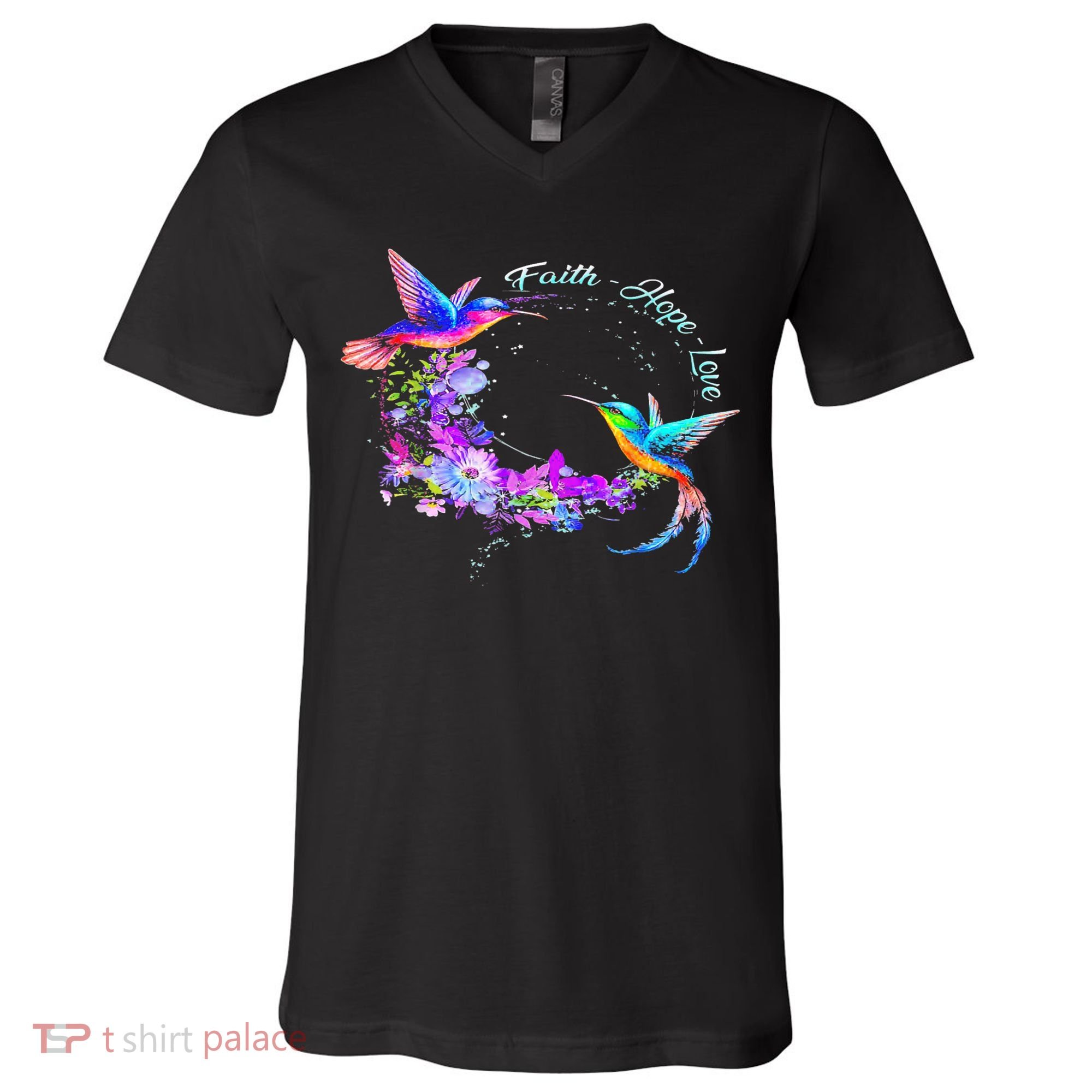 Hummingbird Bird Tree Beautiful Nature Spirit V-Neck T-Shirt
