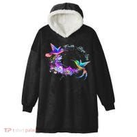 Hummingbird Bird Tree Beautiful Nature Spirit Hooded Wearable Blanket thumb 0