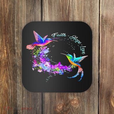 Hummingbird Bird Tree Beautiful Nature Spirit Coaster