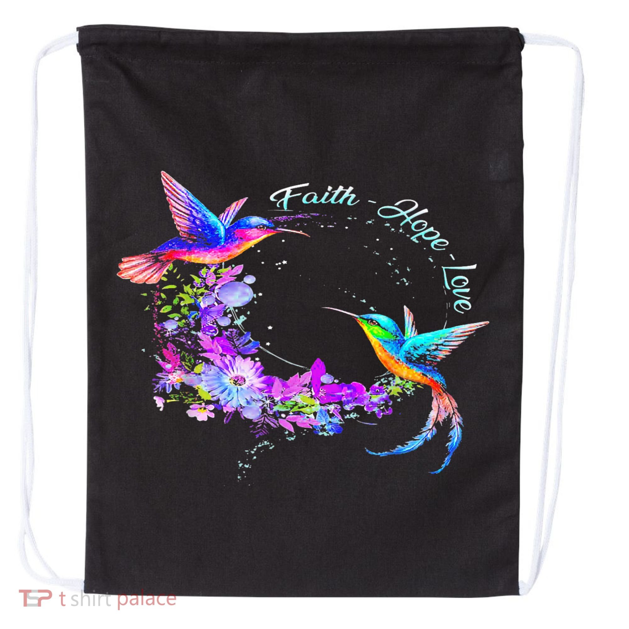 Hummingbird Bird Tree Beautiful Nature Spirit Drawstring Bag