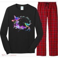 Hummingbird Bird Tree Beautiful Nature Spirit Long Sleeve Pajama Set thumb 0