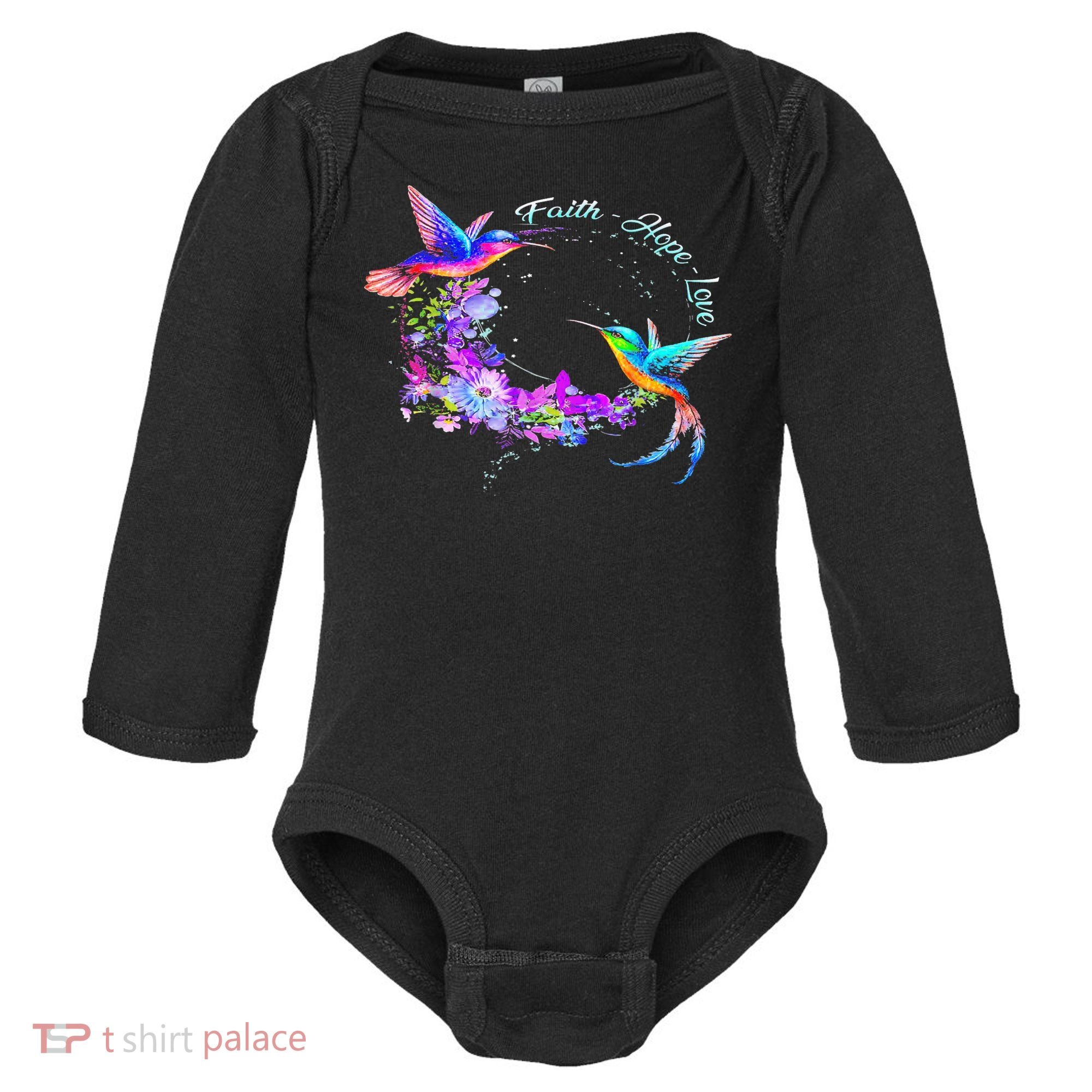 Hummingbird Bird Tree Beautiful Nature Spirit Baby Long Sleeve Bodysuit