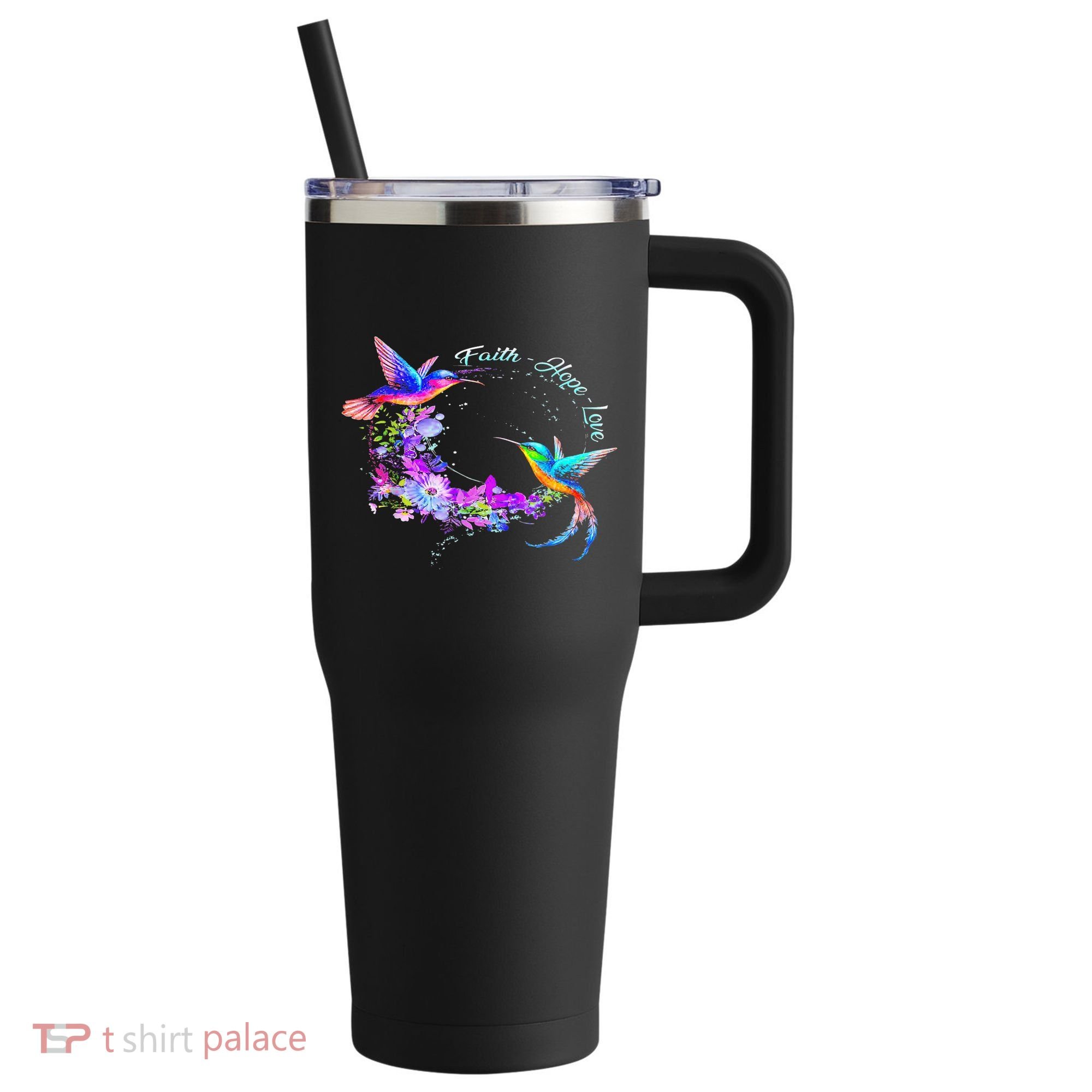 Hummingbird Bird Tree Beautiful Nature Spirit 40oz Vacuum Insulated Stainless Steel Travel Tumbler