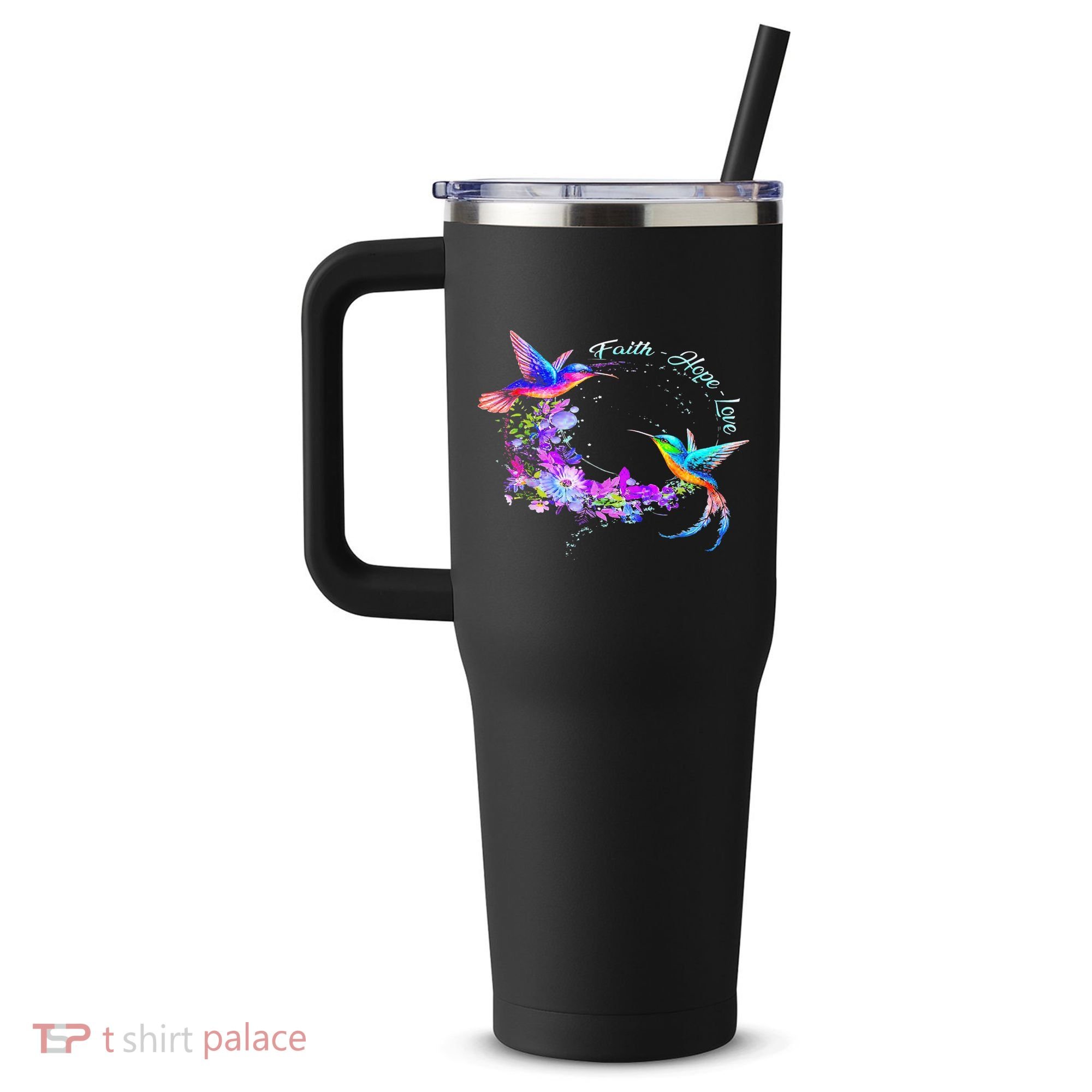 Hummingbird Bird Tree Beautiful Nature Spirit 40oz Vacuum Insulated Stainless Steel Travel Tumbler