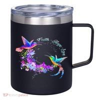 Hummingbird Bird Tree Beautiful Nature Spirit 12oz Stainless Steel Coffee Mug thumb 0