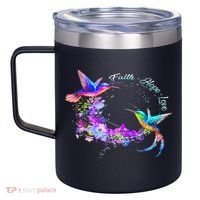 Hummingbird Bird Tree Beautiful Nature Spirit 12oz Stainless Steel Coffee Mug thumb 2