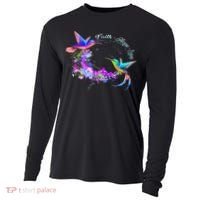 Hummingbird Bird Tree Beautiful Nature Spirit Cooling Performance Long Sleeve Crew thumb 0