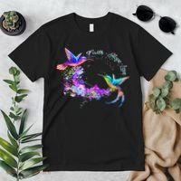 Hummingbird Bird Tree Beautiful Nature Spirit Premium T-Shirt thumb 2