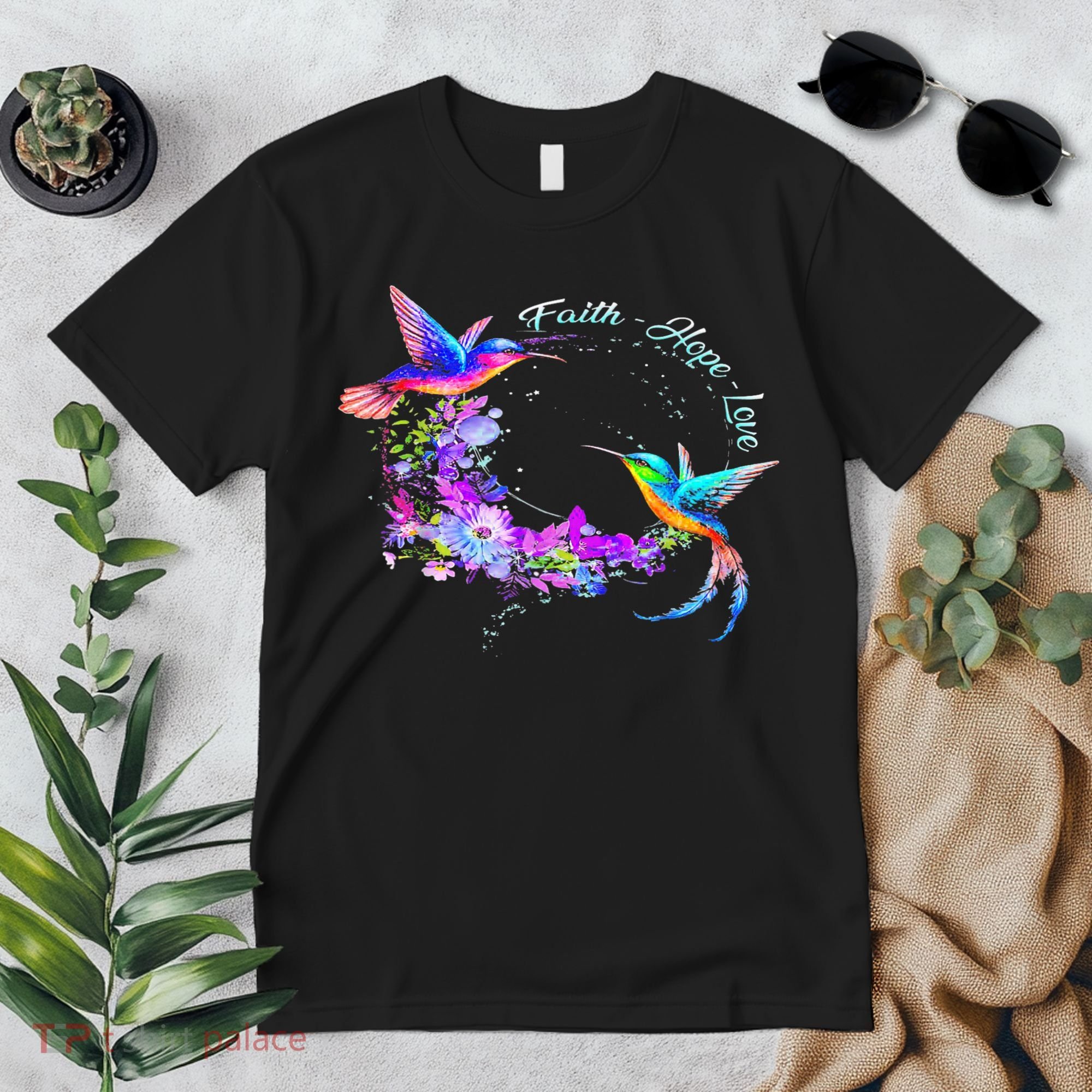 Hummingbird Bird Tree Beautiful Nature Spirit Premium T-Shirt