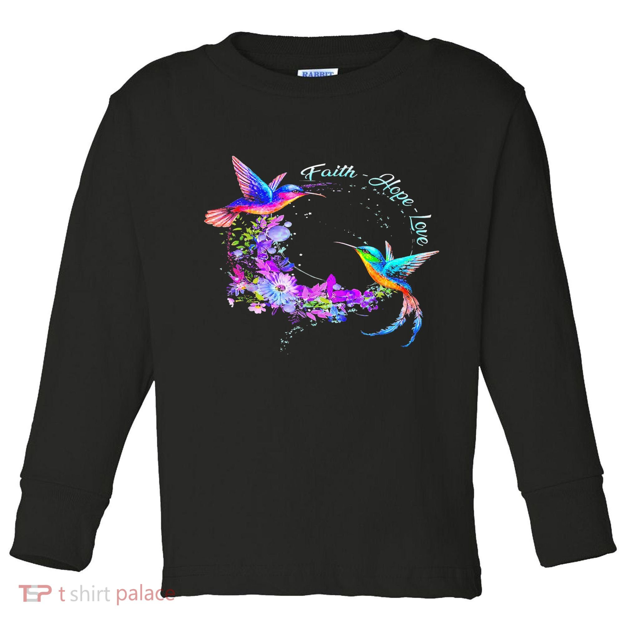 Hummingbird Bird Tree Beautiful Nature Spirit Toddler Long Sleeve Shirt