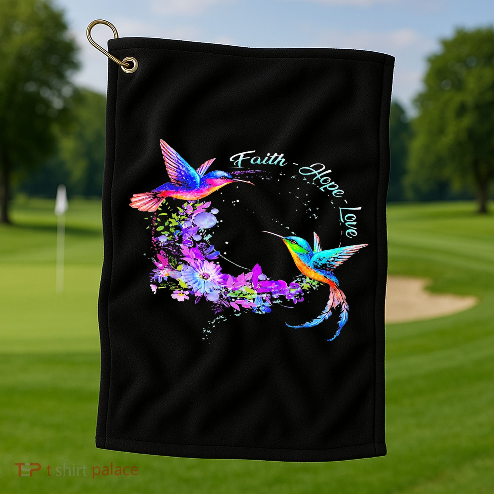 Hummingbird Bird Tree Beautiful Nature Spirit Golf Towel