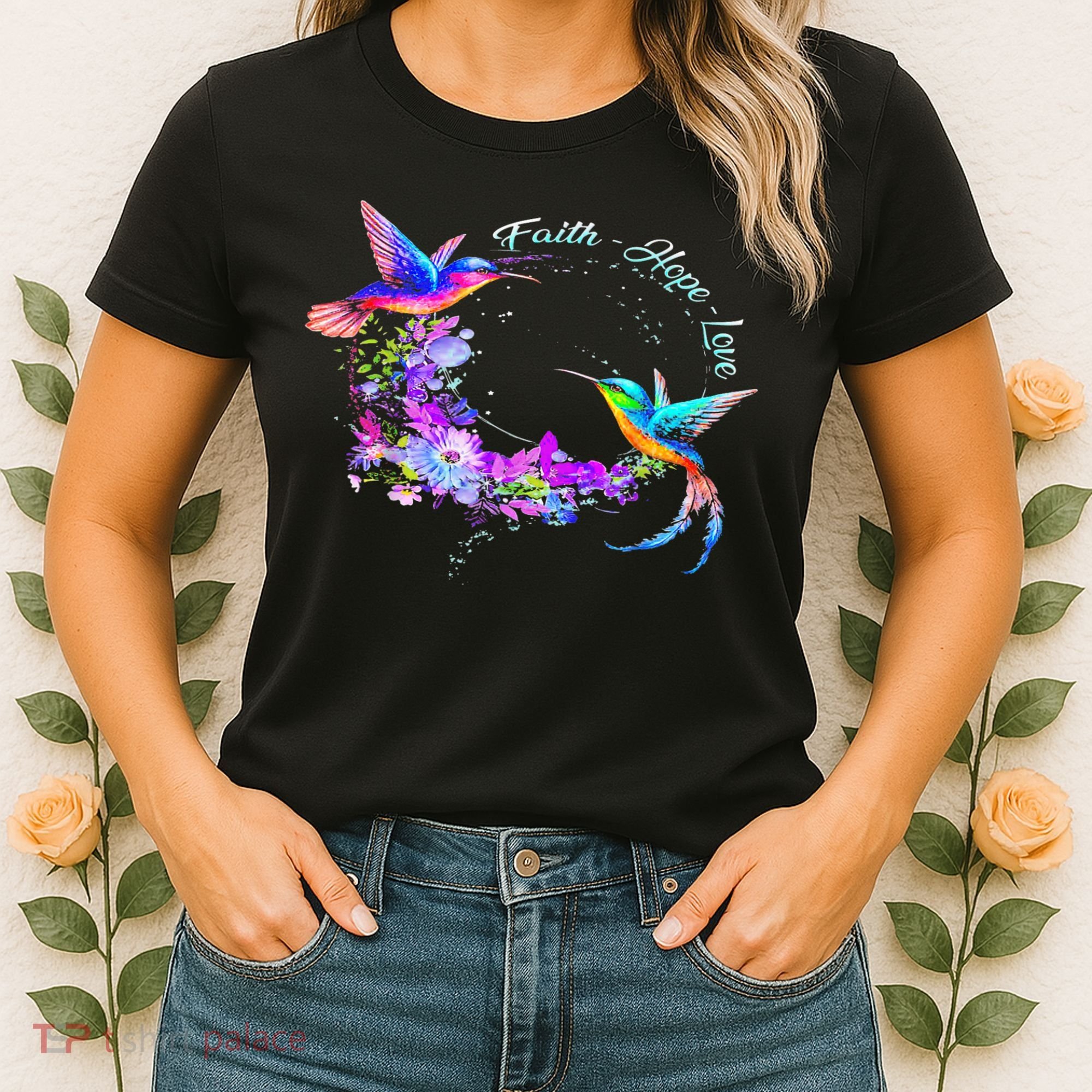 Hummingbird Bird Tree Beautiful Nature Spirit Women's T-Shirt