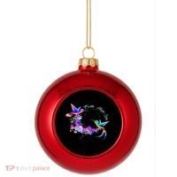 Hummingbird Bird Tree Beautiful Nature Spirit Plastic Christmas Ball Ornament thumb 0