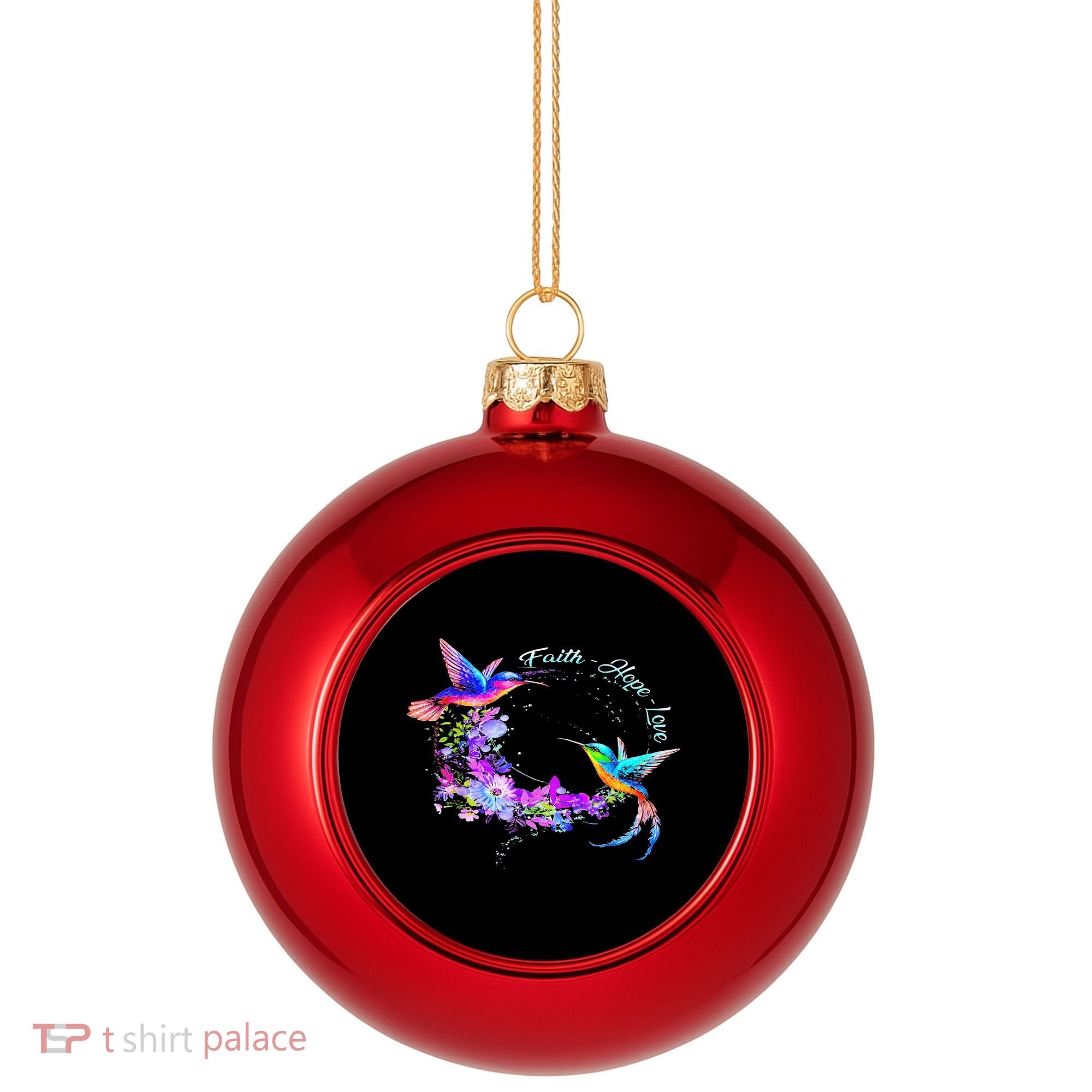 Hummingbird Bird Tree Beautiful Nature Spirit Plastic Christmas Ball Ornament