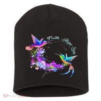 Hummingbird Bird Tree Beautiful Nature Spirit Short Acrylic Beanie thumb 0