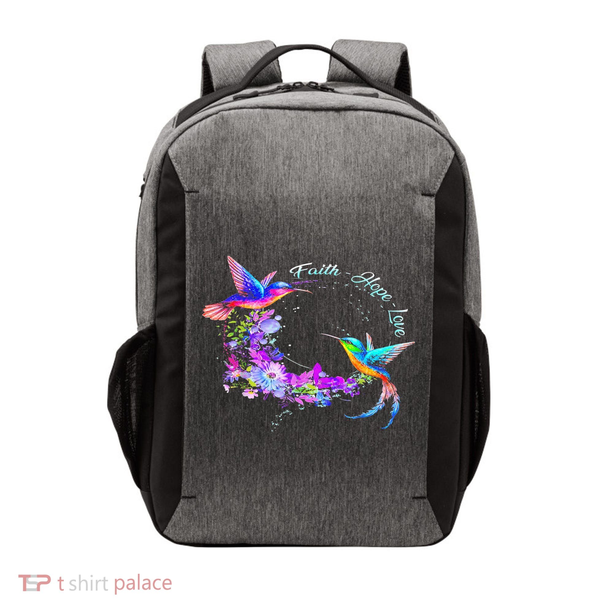 Hummingbird Bird Tree Beautiful Nature Spirit Vector Backpack