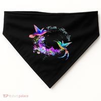 Hummingbird Bird Tree Beautiful Nature Spirit USA-Made Doggie Bandana thumb 0
