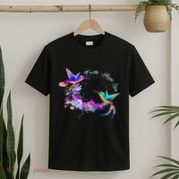Hummingbird Bird Tree Beautiful Nature Spirit T-Shirt thumb 2