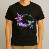 Hummingbird Bird Tree Beautiful Nature Spirit T-Shirt thumb 3