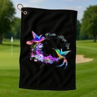 Hummingbird Bird Tree Beautiful Nature Spirit Golf Towel thumb 1