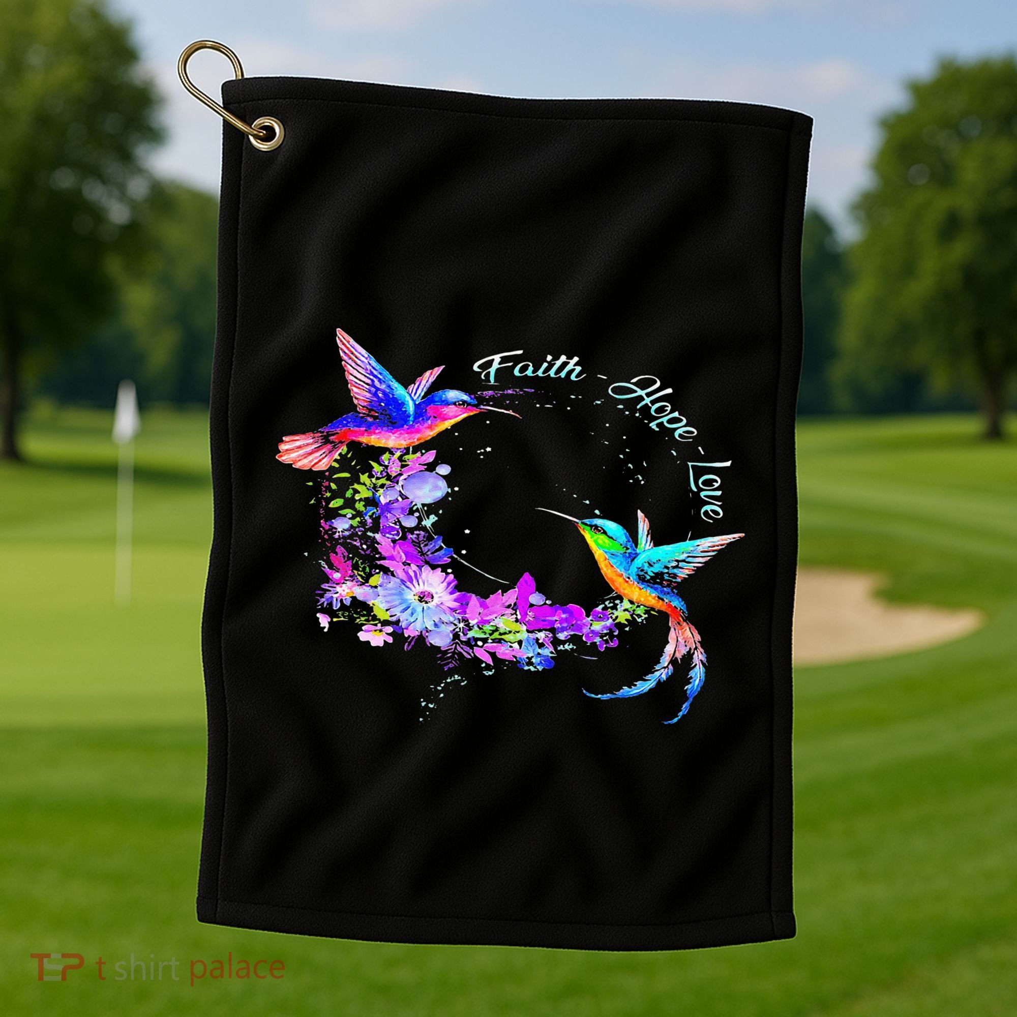 Hummingbird Bird Tree Beautiful Nature Spirit Golf Towel