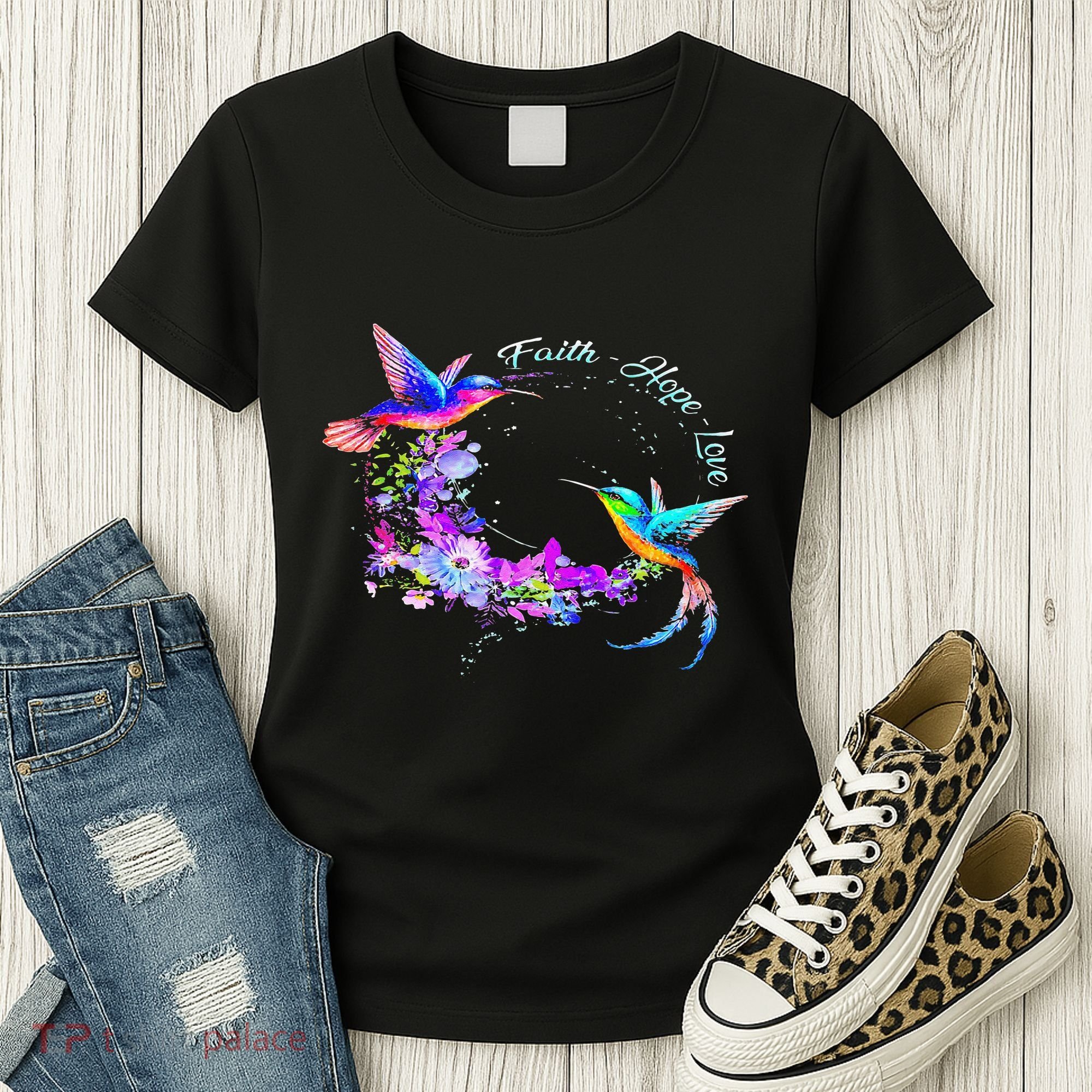 Hummingbird Bird Tree Beautiful Nature Spirit Women's T-Shirt