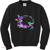 Hummingbird Bird Tree Beautiful Nature Spirit Kids Sweatshirt thumb 0