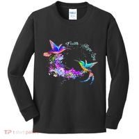 Hummingbird Bird Tree Beautiful Nature Spirit Kids Long Sleeve Shirt thumb 0