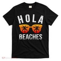 Hola Beaches Tank Top Funny Beach Vacation Shirt Summer T-Shirt thumb 0