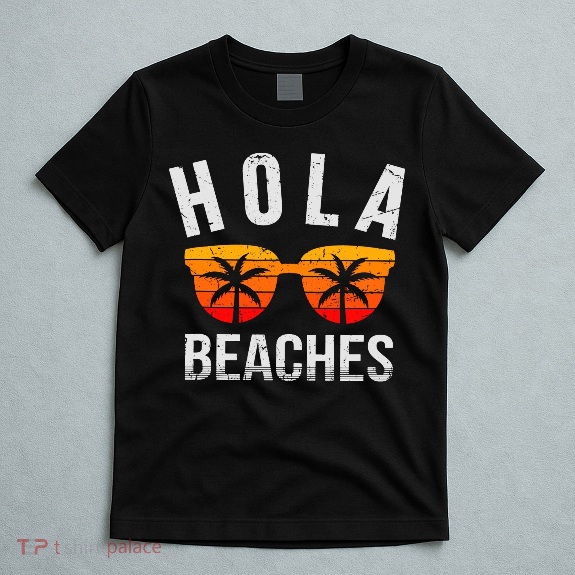 Hola Beaches Tank Top Funny Beach Vacation Shirt Summer T-Shirt