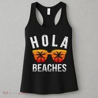 Hola Beaches Tank Top Funny Beach Vacation Shirt Summer Women's Tank Top thumb 3