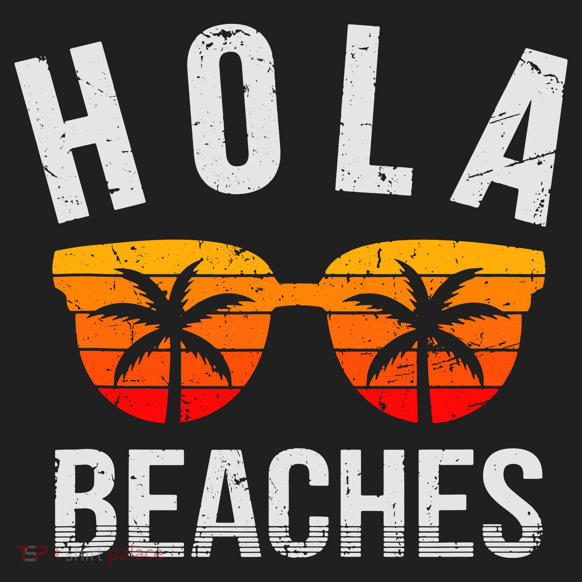 Hola Beaches Tank Top Funny Beach Vacation Shirt Summer Hat