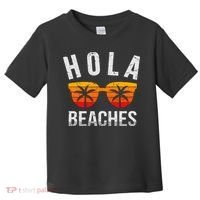 Hola Beaches Tank Top Funny Beach Vacation Shirt Summer Toddler T-Shirt thumb 0