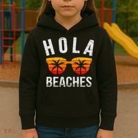 Hola Beaches Tank Top Funny Beach Vacation Shirt Summer Kids Hoodie thumb 3