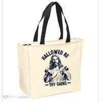 Hallowed Be Thy Gains Tote Bag thumb 2