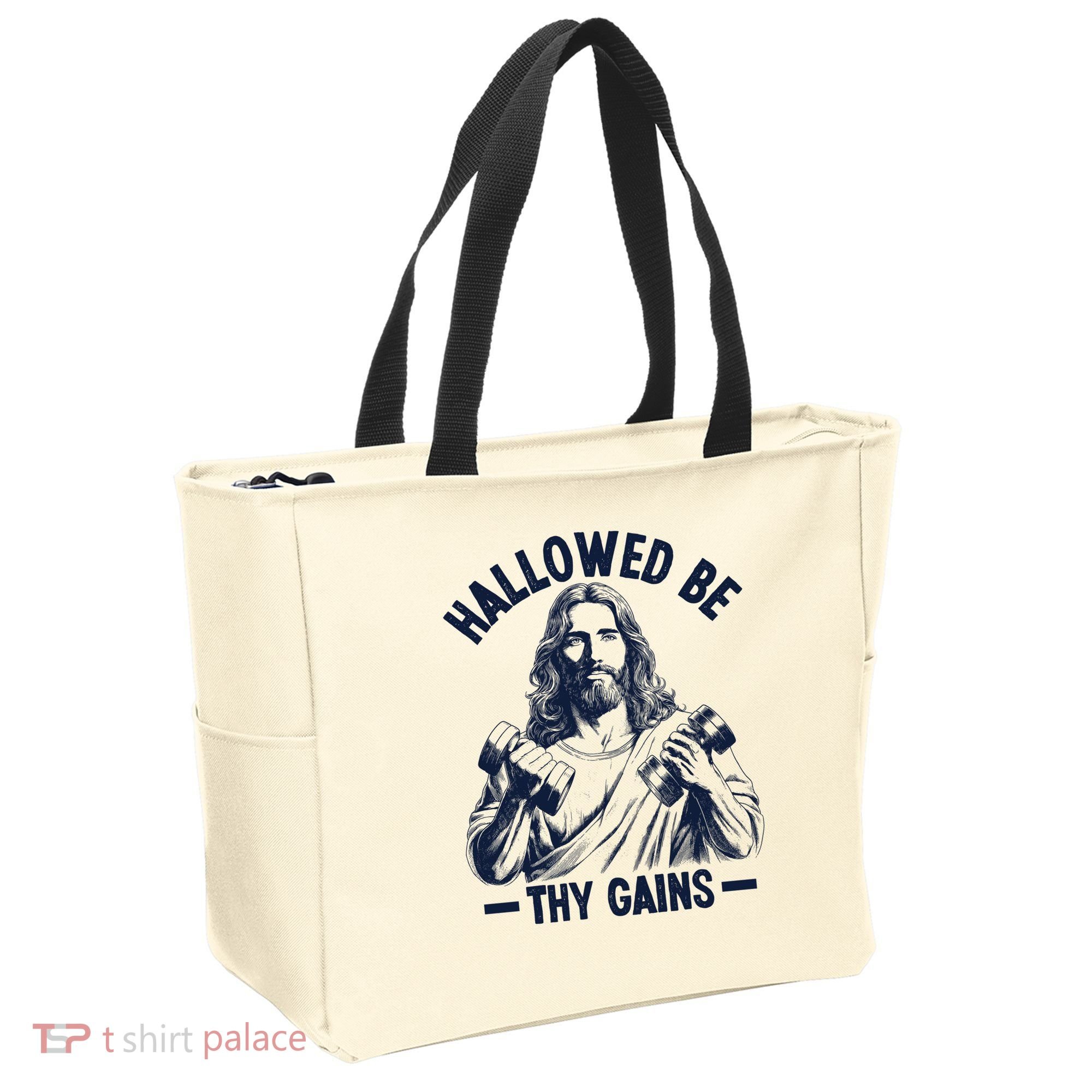 Hallowed Be Thy Gains Tote Bag