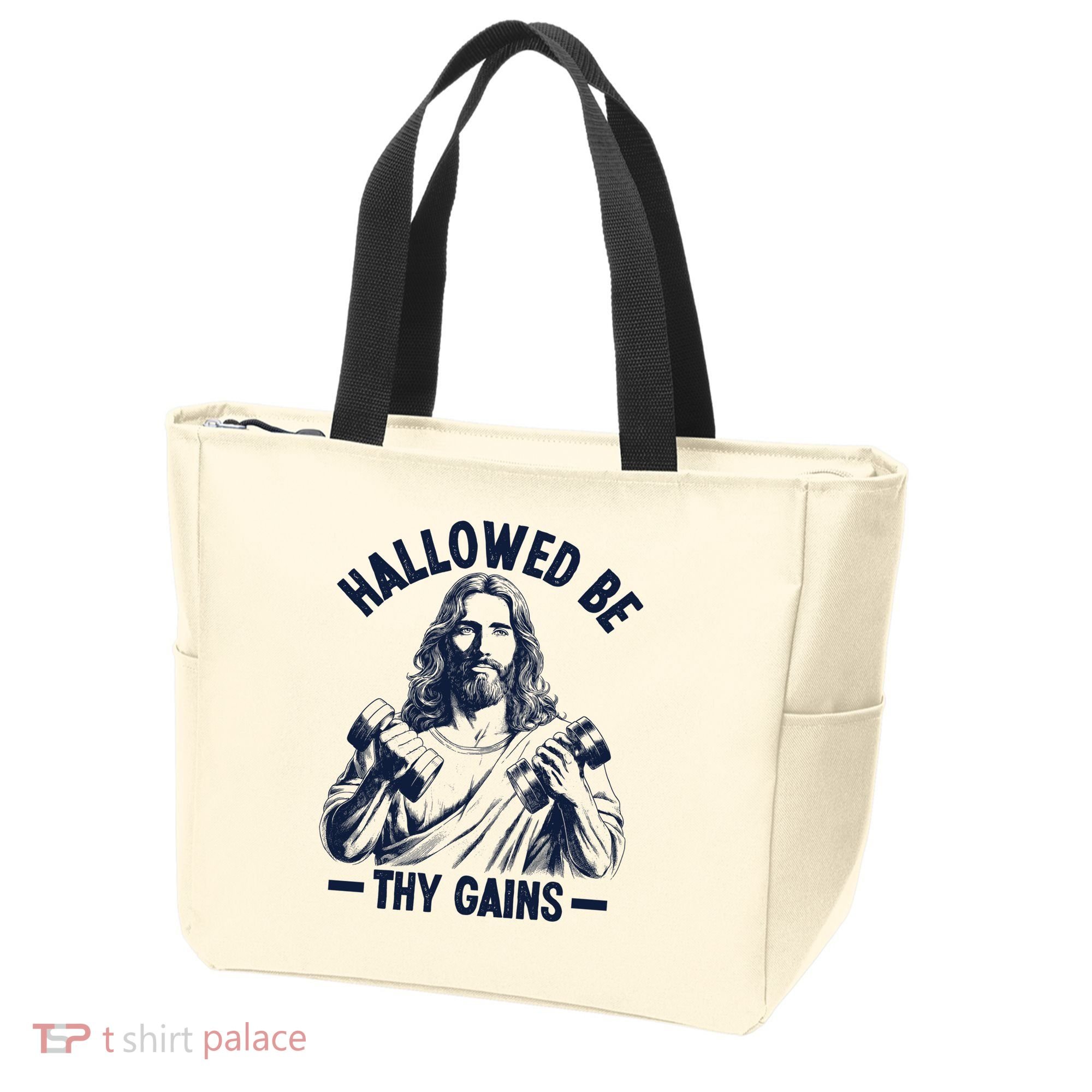 Hallowed Be Thy Gains Tote Bag
