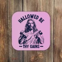 Hallowed Be Thy Gains Coaster thumb 0