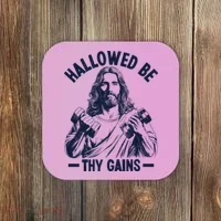 Hallowed Be Thy Gains Coaster thumb 0