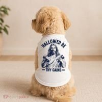 Hallowed Be Thy Gains Doggie Tank thumb 2