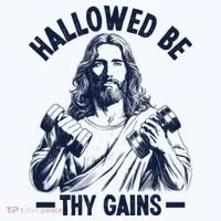 Hallowed Be Thy Gains Doggie Tank thumb 4