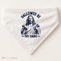 Hallowed Be Thy Gains USA-Made Doggie Bandana thumb 0