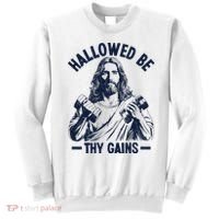 Hallowed Be Thy Gains Sweatshirt thumb 0