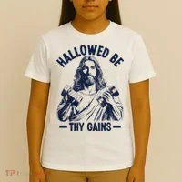 Hallowed Be Thy Gains T-Shirt thumb 4