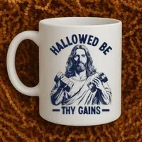 Hallowed Be Thy Gains Coffee Mug thumb 2