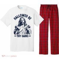 Hallowed Be Thy Gains Pajama Set thumb 0