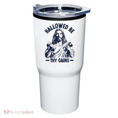 Hallowed Be Thy Gains Tumbler