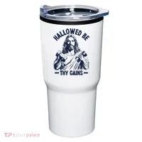 Hallowed Be Thy Gains Tumbler thumb 0